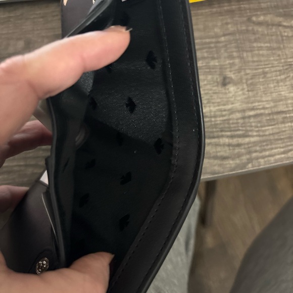 Kate Spade New York Black Saffiano Leather Compact Zip Around Wallet - Picture 7 of 8